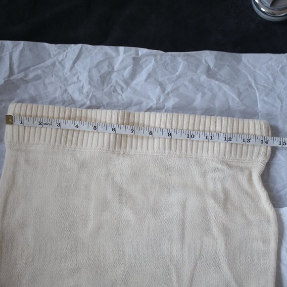 NWOT Matching Ecru Cream Beige Mini Skirt Set. - Picture 7 of 12